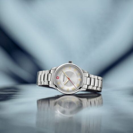 שעון City Classic רצועה בכסף ולוח כסוף 34 מ