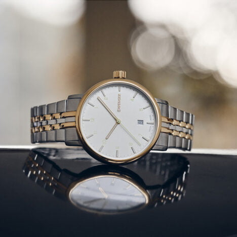 שעון Urban Classic מתכת עם לוח לבן