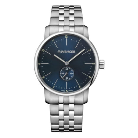 שעון Urban Classic מתכת עם לוח כחול