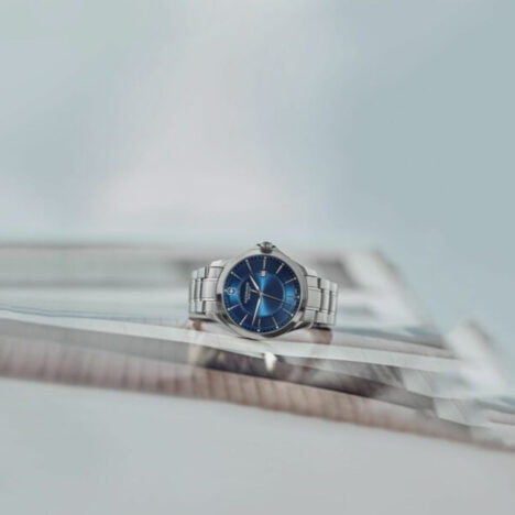 Alliance רצועת מתכת ולוח כחול כהה