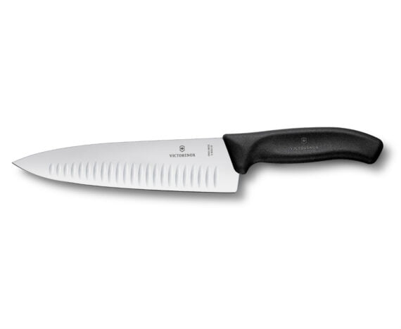 סכין שף להב רחב מחורץ סדרת SwissClassic