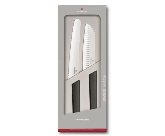 סט סכין סנטוקו וסכין קונדיטור Swiss Modern