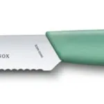 סכין ירקות בצבע מנטה – Swiss Modern להב משונן עגול