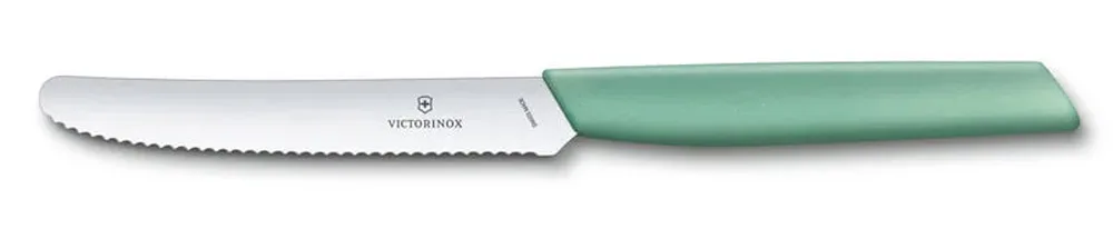 סכין ירקות בצבע מנטה – Swiss Modern להב משונן עגול