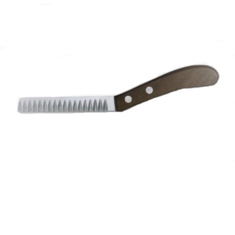 סכין זיג זג מדורגת ידית עץ