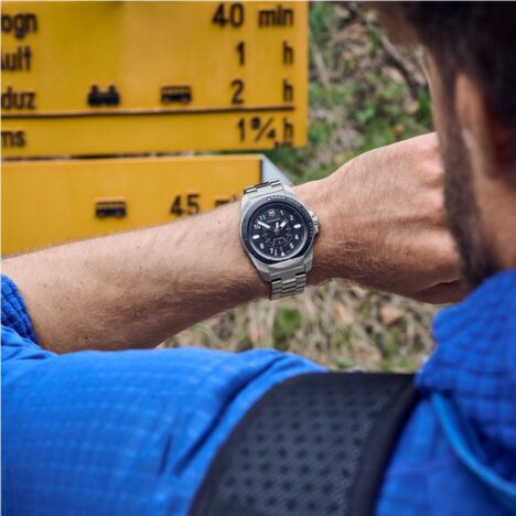 שעון Journey 1884 רצועת מתכת לוח כחול 43 מ