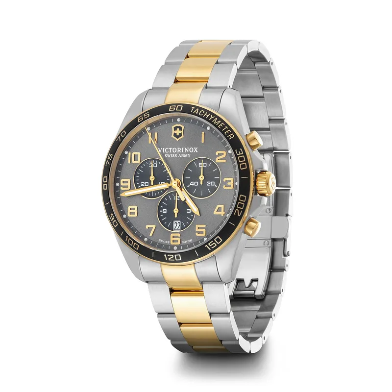 שעון fieldforce רצועת מתכת כסף וזהב