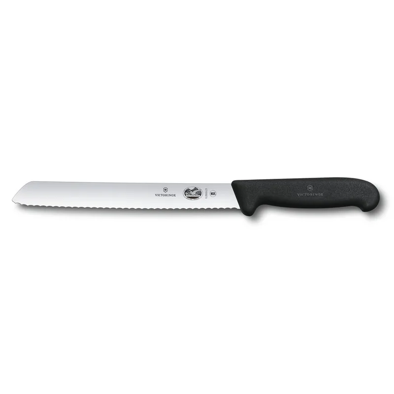 סכין לחם פיברוקס 21 ס"מ ידית שחורה בבליסטר