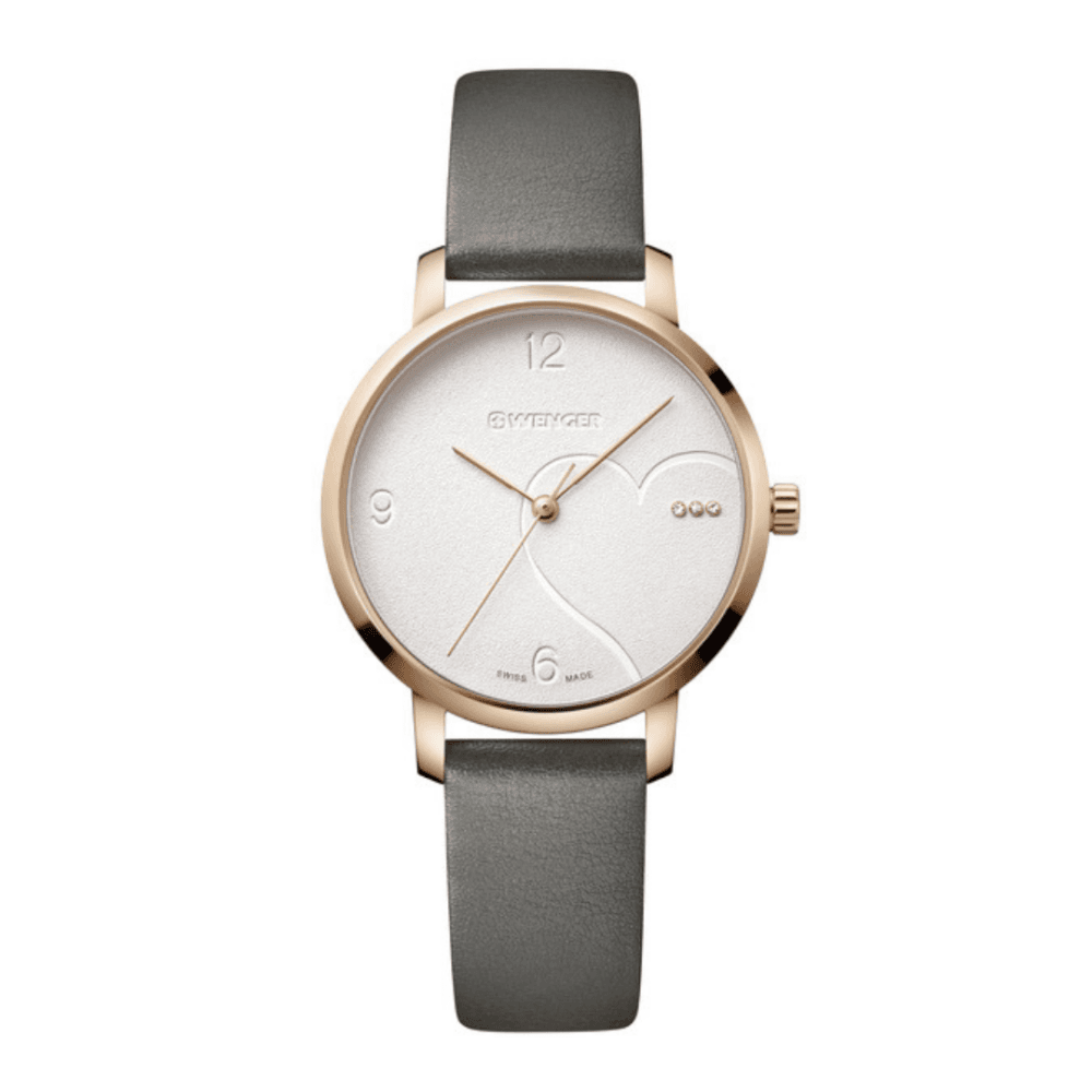 Metropolitan Donnissima רצועת עור אפורה 38 מ"מ