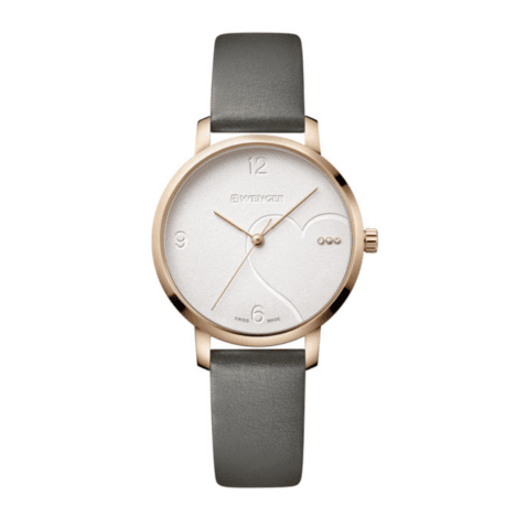 Metropolitan Donnissima רצועת עור אפורה 38 מ