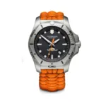 שעון I.N.O.X. Professional Diver רצועת פאראקורד כתומה לוגו חובלים