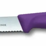 סכין ירקות סגולה להב עגול משונן