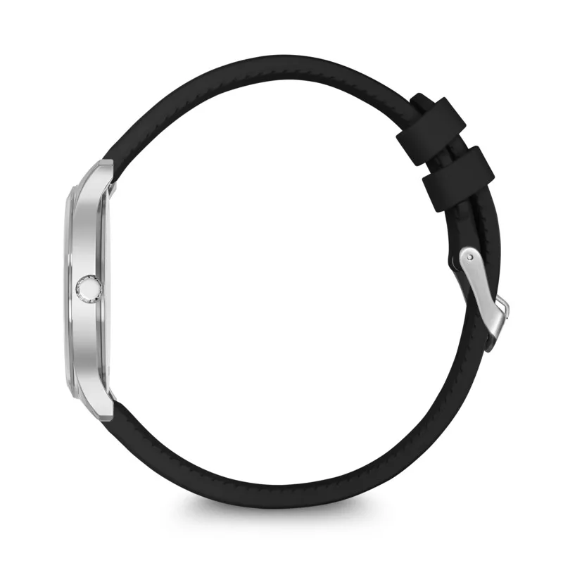 שעון City Sport רצועת סיליקון שחורה ולוח שחור 34 מ"מ