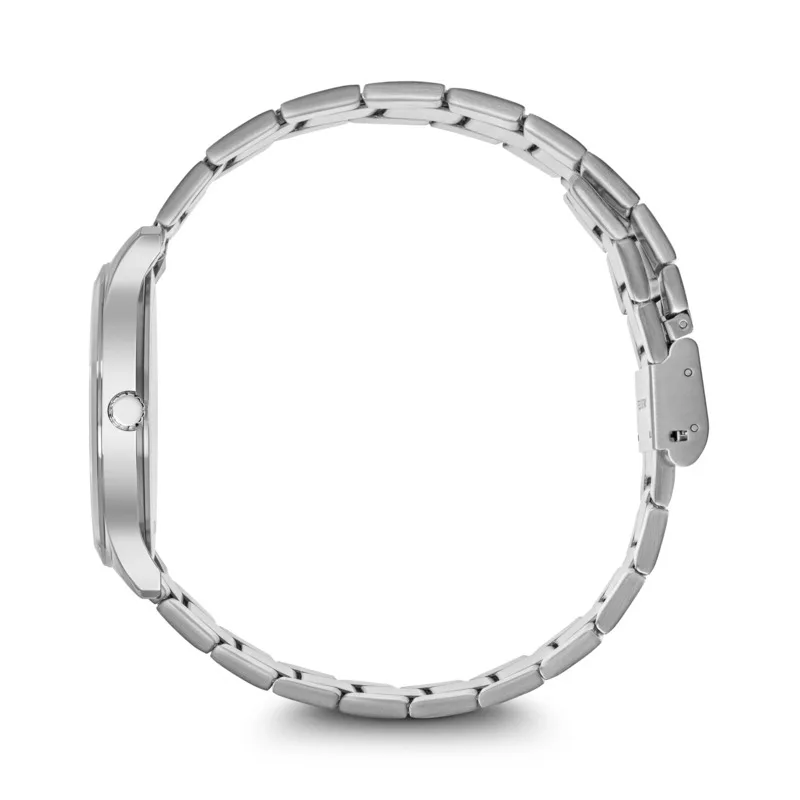 שעון City Sport רצועת מתכת ולוח שחור 34 מ"מ