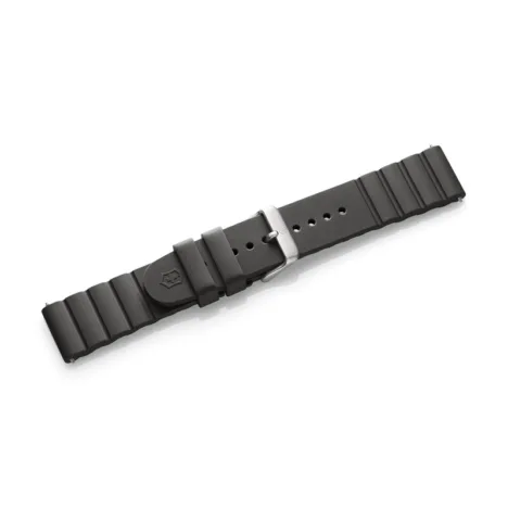 רצועת סיליקון שחורה לשעון INOX
