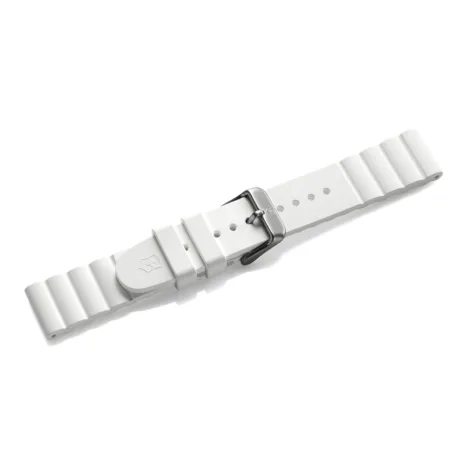 רצועת סיליקון לבנה לשעון INOX V