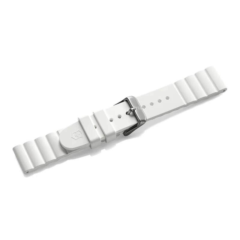 רצועת סיליקון לבנה לשעון INOX V