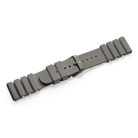 רצועת סיליקון אפורה לשעון INOX pro diver אבזם טיטניום