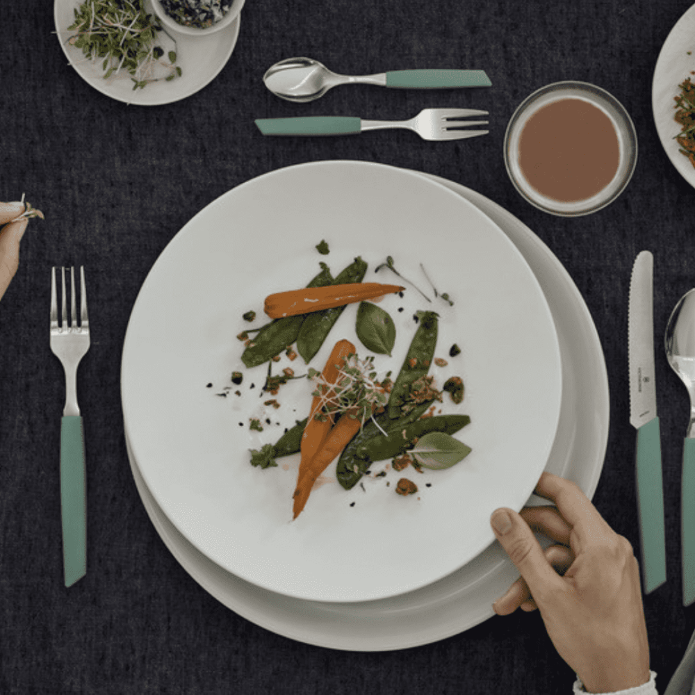 ערכת סכו"ם 24 חלקים ידית swiss modern בצבע sage