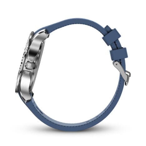 שעון Seaforce לוח כחול ורצועת סיליקון כחולה 43 מ