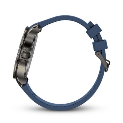 שעון Seaforce Black ice ורצועת סיליקון כחולה 43 מ