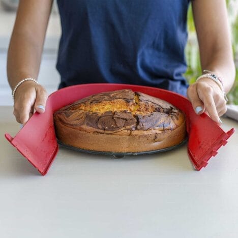 תבנית עגולה מתפרקת Springform עם תחתית זכוכית 26 ס