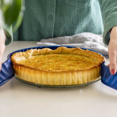 תבנית פאי מתפרקת Quiche dish עם תחתית זכוכית 26 ס