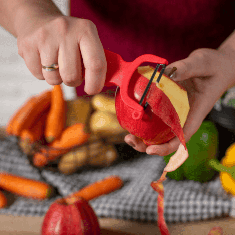 קולפן שווייצרי אדום להב חלק