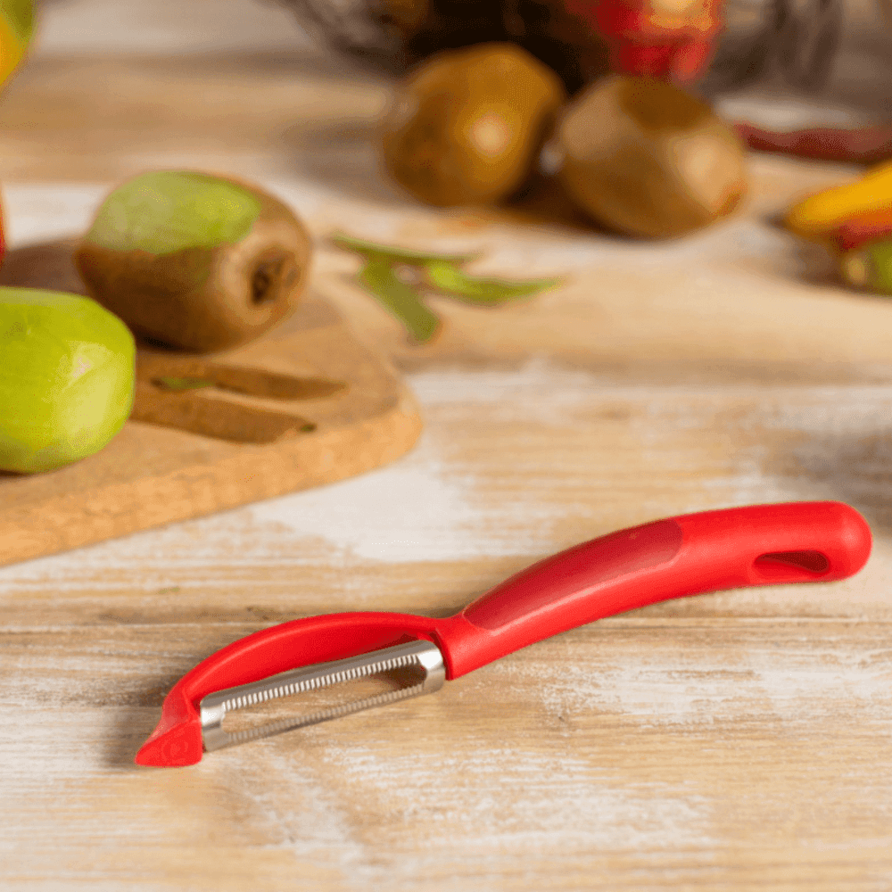 קולפן פיראנה מסתובב משונן אדום