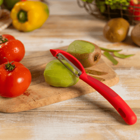 קולפן פיראנה מסתובב משונן אדום