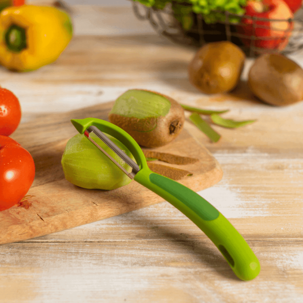 קולפן פיראנה מסתובב משונן ירוק