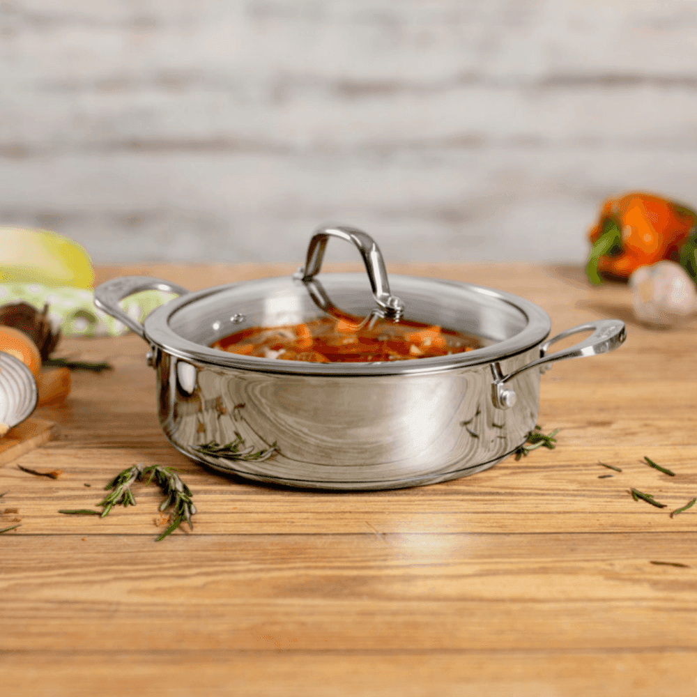 סיר סוטאז' Allround ללא ציפוי בנפח 3 ליטר וקוטר 24 ס"מ