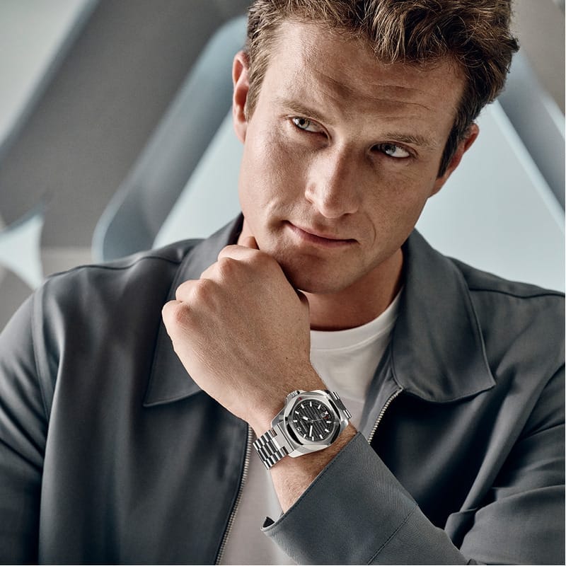 שעון I.N.O.X אוטומטי רצועת מתכת לוח שחור