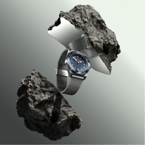 שעון Swiss Army אוטומטי רצועת מתכת לוח כחול 42 מ”מ