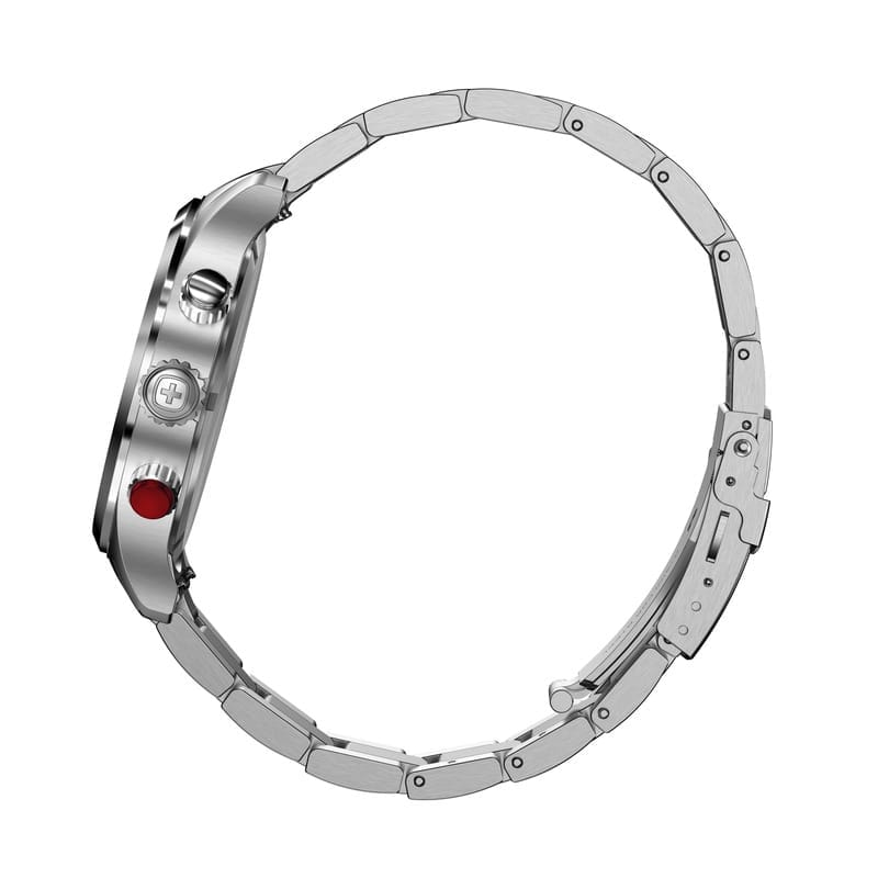 שעון Terragraph Chrono רצועת מתכת לוח כחול 43 מ"מ