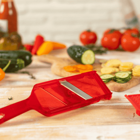 מנדולינה מתכווננת עם מגן אצבעות אדומה