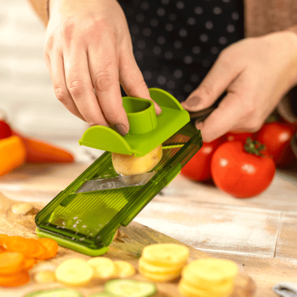 מנדולינה מתכווננת עם מגן אצבעות ירוקה