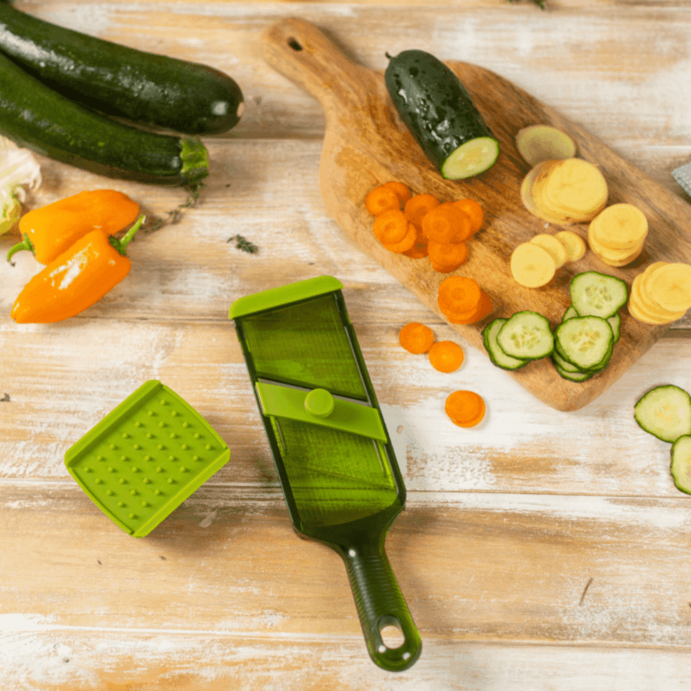 מנדולינה מתכווננת עם מגן אצבעות ירוקה