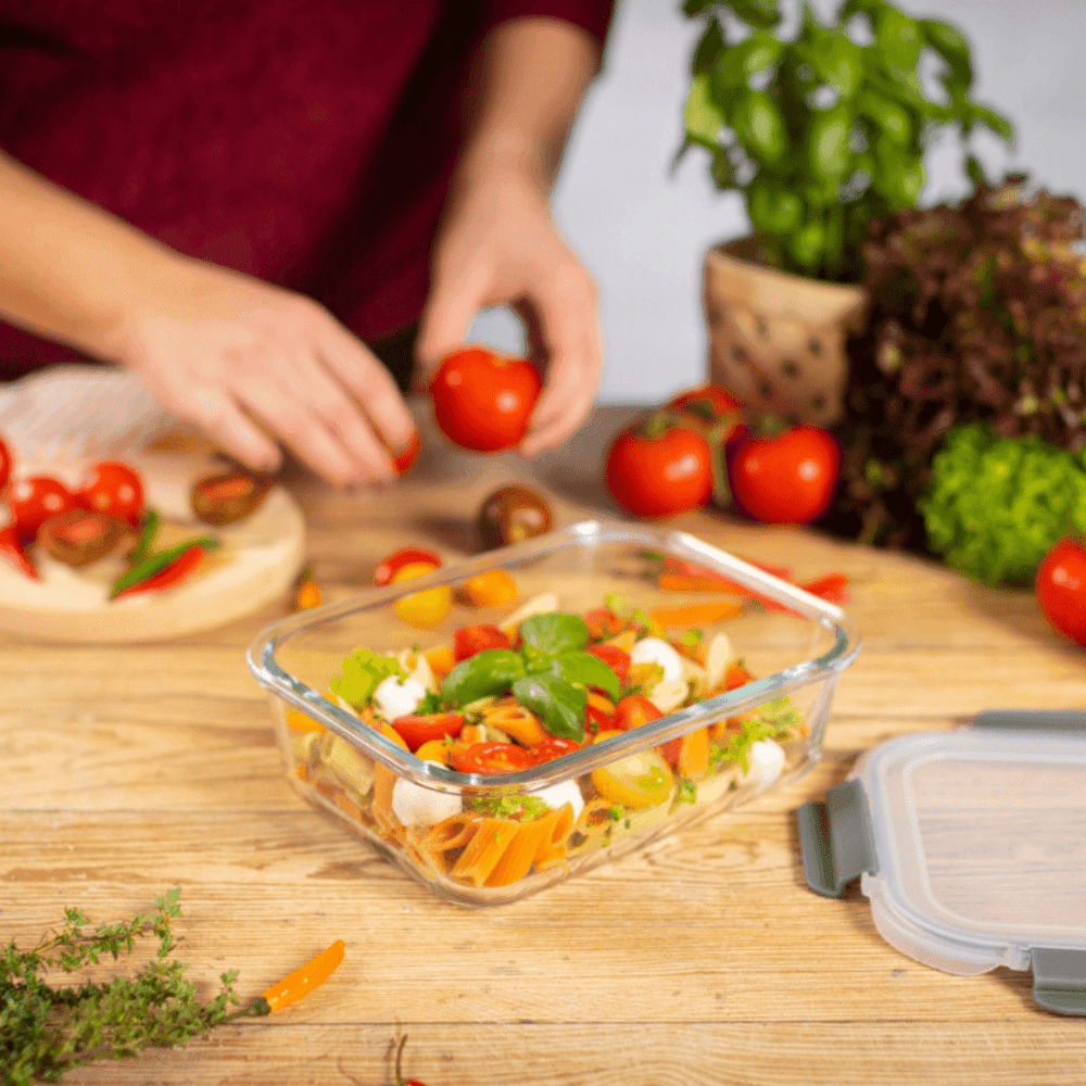 קופסת אחסון זכוכית 1.05 ליטר