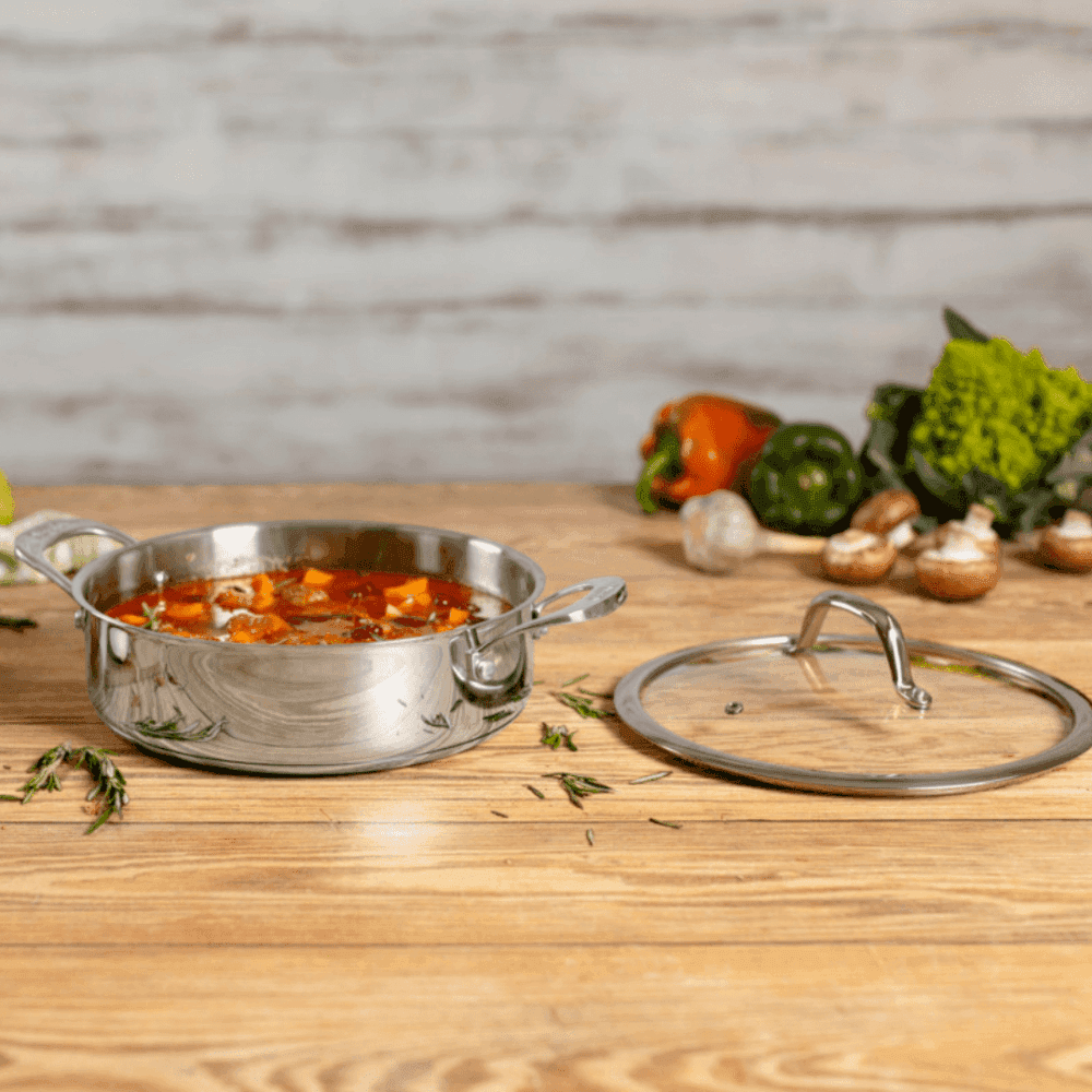 סיר סוטאז' Allround ללא ציפוי בנפח 5 ליטר וקוטר 28 ס"מ