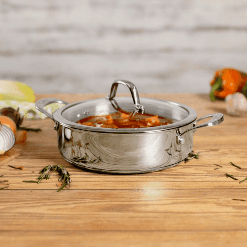 סיר סוטאז' Allround ללא ציפוי בנפח 5 ליטר וקוטר 28 ס"מ