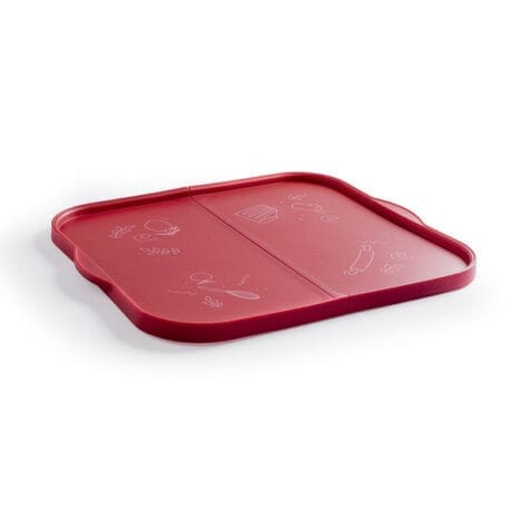 משטח אפייה מתקפל מסיליקון אדום