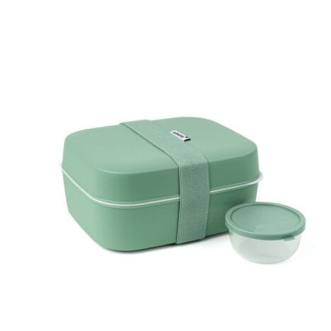 קופסת אוכל 3 ב-1 ירוק Amuse