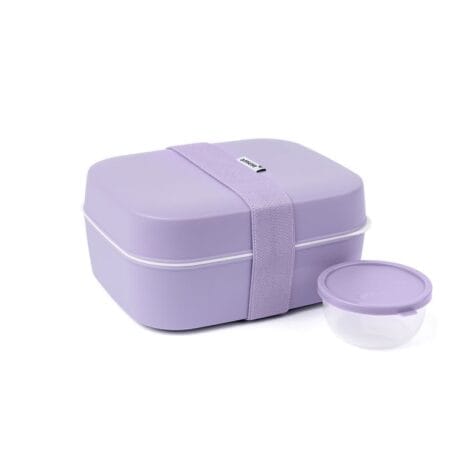 קופסת אוכל 3 ב-1 סגול Amuse