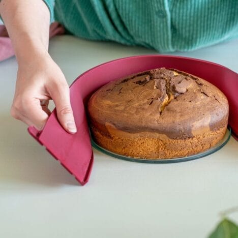 תבנית עגולה מתפרקת Springform עם תחתית זכוכית 26 ס