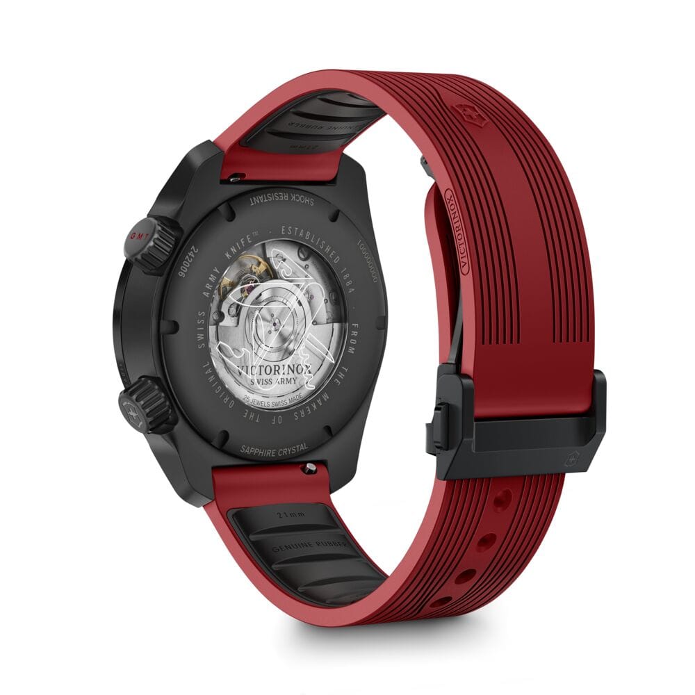 שעון AIR PRO אוטומטי רצועת גומי אדומה