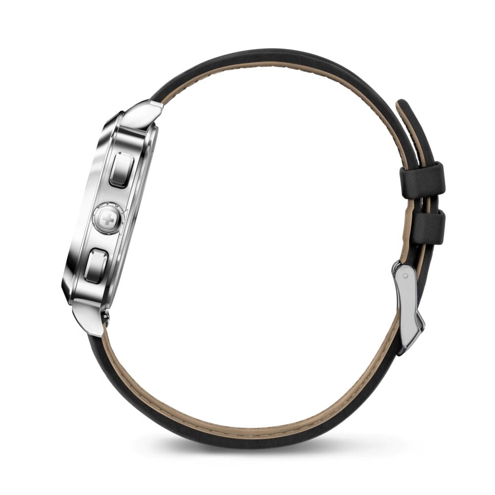 שעון 40 מ"מ Vintage Classic Chrono לוח לבן רצועה דמויית עור