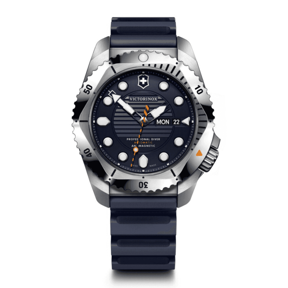 שעון DIVE PRO אוטומטי רצועת גומי כחולה