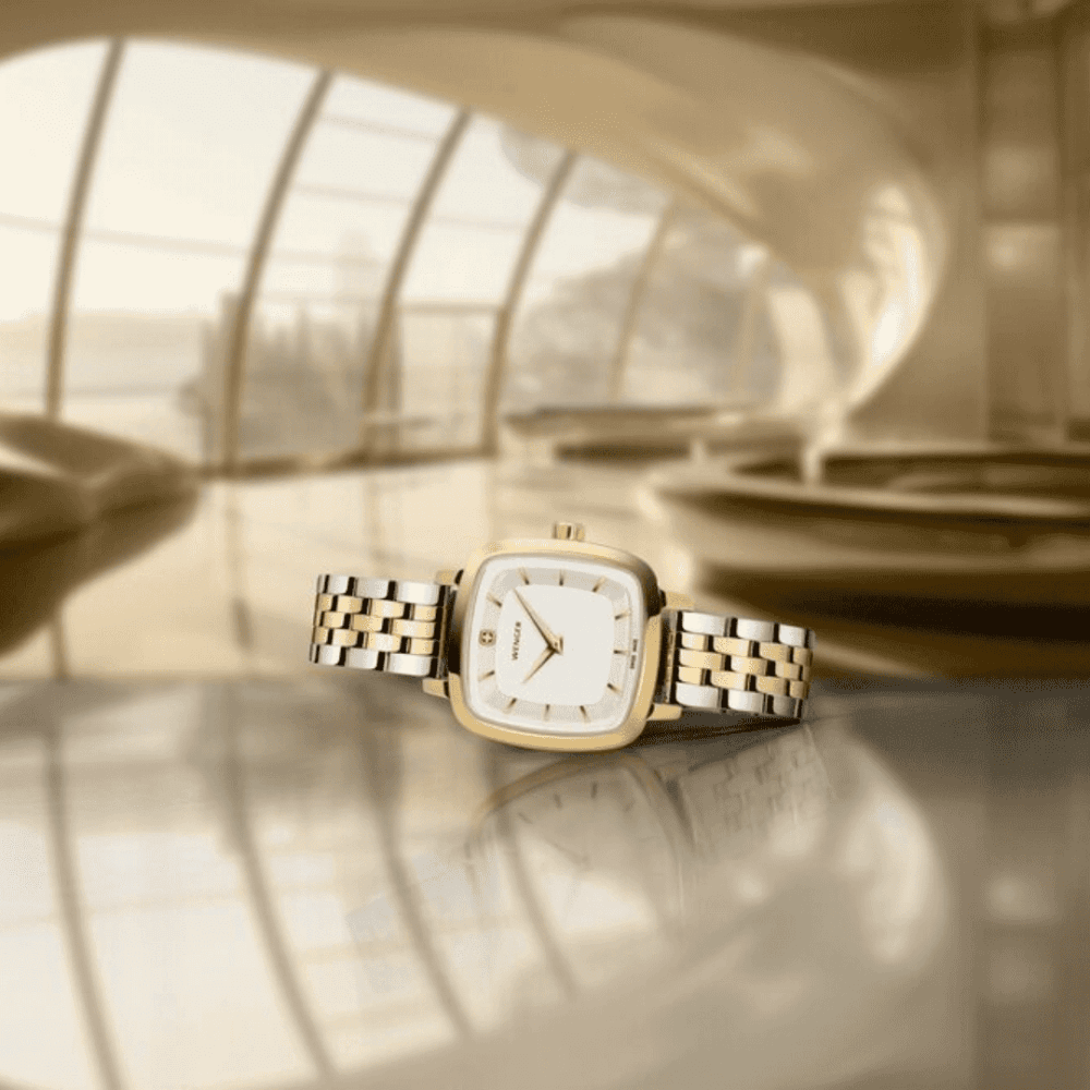 שעון 27 מ"מ Vintage Classic לוח לבן רצועת Two-Tone