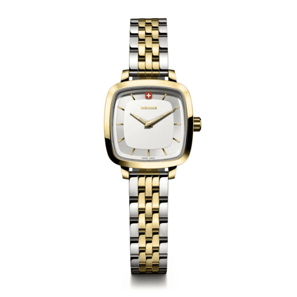 שעון 27 מ"מ Vintage Classic לוח לבן רצועת Two-Tone